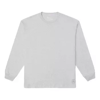 Футболка gold standard embroidered logo long sleeves t-shirt 'grey' Converse, серый