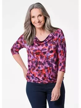 Футболка GOLDNER, цвет beere/gemustert