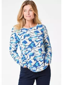 Футболка GOLDNER, цвет blau/gemustert