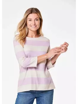 Футболка GOLDNER, цвет flieder/gemustert