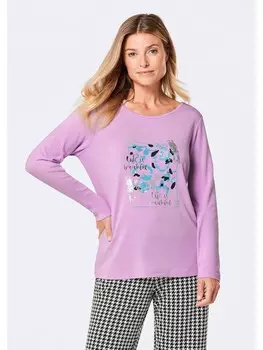 Футболка GOLDNER, цвет flieder/gemustert