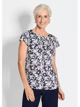 Футболка GOLDNER, цвет marine/wei/geblmt