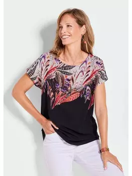 Футболка GOLDNER, цвет schwarz/gemustert