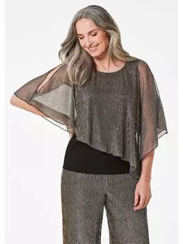 Футболка GOLDNER, цвет schwarz/metallic/gemustert