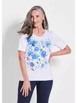 Футболка GOLDNER, цвет wei/gemustert