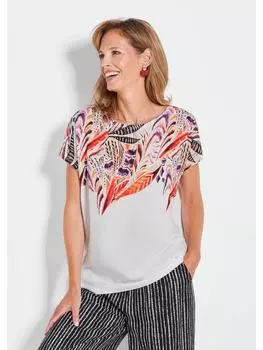 Футболка GOLDNER, цвет wei/gemustert