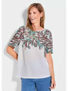 Футболка GOLDNER, цвет wei/gemustert