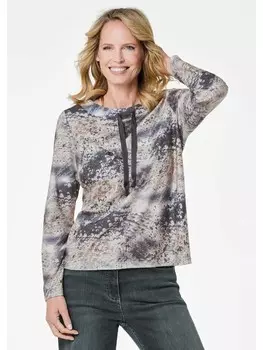 Футболка GOLDNER Druckshirt, цвет beige/gemustert