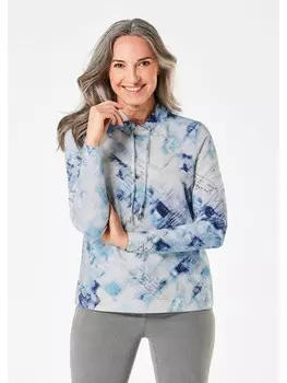 Футболка GOLDNER Sweatshirt, цвет blau/gemustert