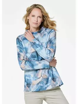 Футболка GOLDNER Sweatshirt, цвет blau/gemustert