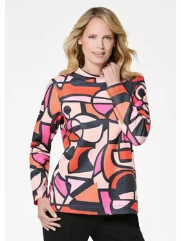 Футболка GOLDNER Sweatshirt, цвет schwarz/gemustert
