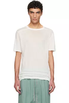 Футболка голливудского уровня Rick Owens, цвет milk