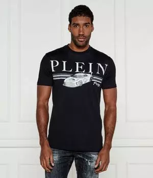 Футболка гоночные автомобили Regular fit Philipp Plein, черный