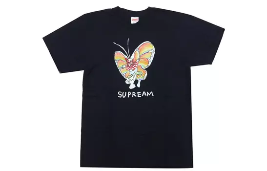Футболка Gonz Butterfly Supreme, бежево-желтый