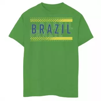 Футболка Gonzales Brazil Republic для мальчиков с накладным текстом Licensed Character