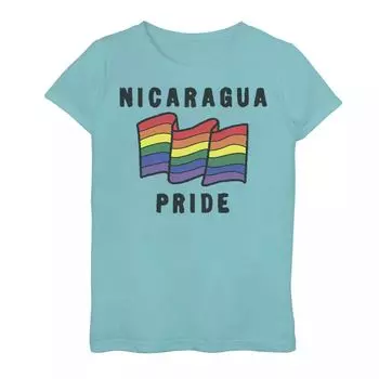 Футболка Gonzales Nicaragua Pride для девочек 7–16 лет с рисунком флага Licensed Character