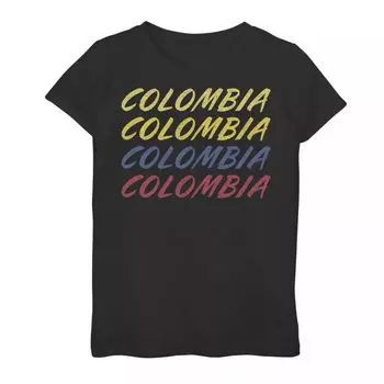 Футболка Gonzales с надписью Colombia для девочек 7–16 лет Licensed Character