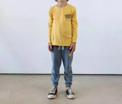 Футболка Good Dudes Posse горчично-желтого цвета TINY WHALES