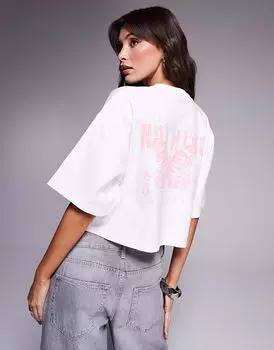 Футболка Good For Nothing с принтом бабочки на спине в виде логотипа белого цвета