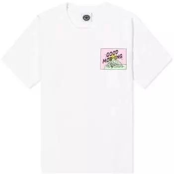 Футболка Good Morning Tapes Fergadelic Mountain, белый