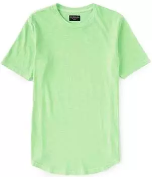 Футболка Goodlife Sun-Faded Slub с гребешком и круглым вырезом с короткими рукавами, зеленый