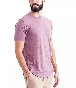 Футболка Goodlife Tri-Blend с гребешком и круглым вырезом с короткими рукавами, фиолетовый