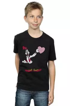 Футболка Goofy Love Heart Disney, черный