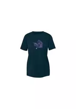 Футболка "гора" с круглым вырезом Mammut, синий