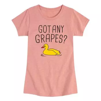 Футболка Got Any Grapes Duck для девочек 7–16 лет с рисунком утки Licensed Character