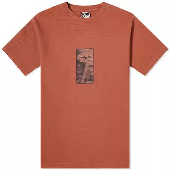 Футболка Gr10K Heavy Waffle Tee, цвет Upupa Red