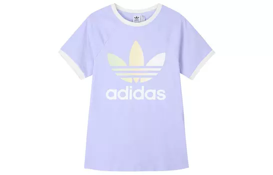Футболка GRADIENT TREFOIL CALI женская сиреневая Adidas Originals