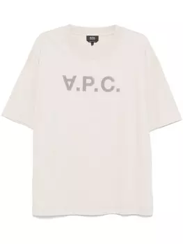 Футболка Grand VPC большого размера A.P.C., нейтральный цвет