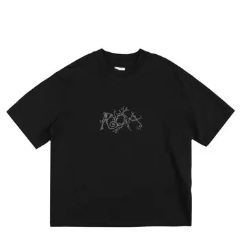 Футболка graphic boxy tee Roa, черный