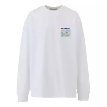 Футболка graphic long sleeves t-shirt 'white purple' Onitsuka Tiger, белый