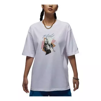Футболка graphic oversized t-shirt asia sizing 'white' Air Jordan, белый