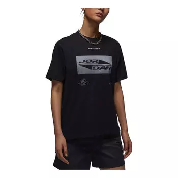 Футболка graphic t-shirt asia sizing 'black' Air Jordan, черный