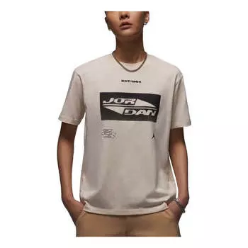 Футболка graphic t-shirt asia sizing 'light tan' Air Jordan, бежевый