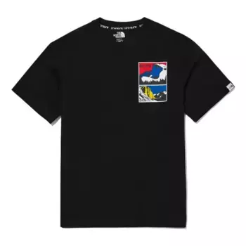Футболка graphic t-shirt 'black' The North Face, черный