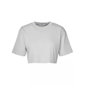 Футболка gray cotton t-shirt Off-White, серый