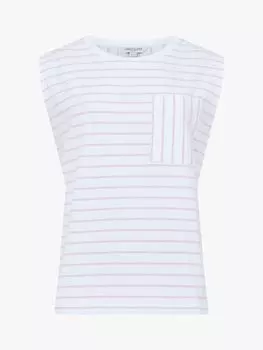 Футболка Great Plains из органического хлопка в полоску из джерси, белый цвет