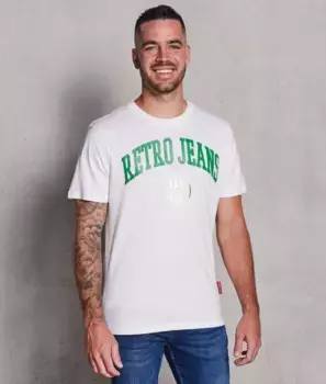 Футболка Green Eagle Retro Jeans, белый