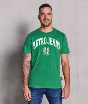 Футболка Green Eagle Retro Jeans, зеленый