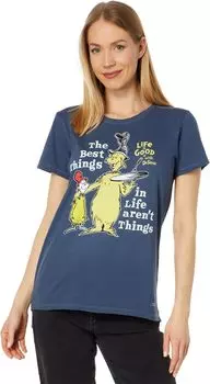 Футболка Green Eggs Best Things с коротким рукавом Crusher Life is Good, цвет Darkest Blue