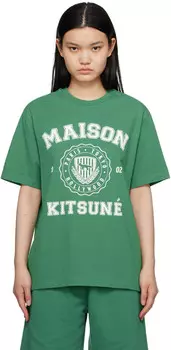 Футболка Green Hotel Olympia Edition Varsity Maison Kitsune, Tropical green