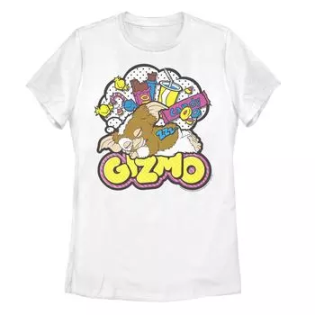 Футболка Gremlins Gizmo для юниоров в стиле поп-арт Licensed Character, белый
