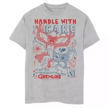 Футболка Gremlins Handle With Care с графическим рисунком для мальчиков 8–20 лет Licensed Character