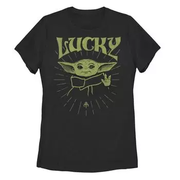 Футболка Grogu Lucky «Звёздные войны для юниоров: Мандалорский день Святого Патрика» Licensed Character