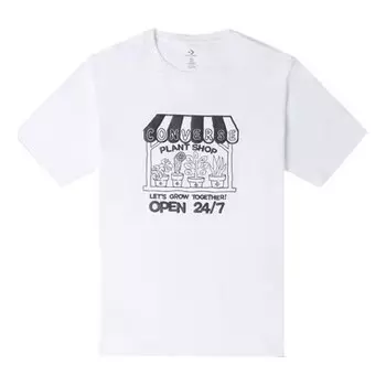 Футболка grow together plant shop t-shirt 'white' Converse, белый