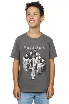 Футболка «Групповая лестница» Friends, серый