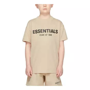Футболка (GS) Fear of God Essentials FW21 Beige/Linen T-Shirt FOG-FW21-139